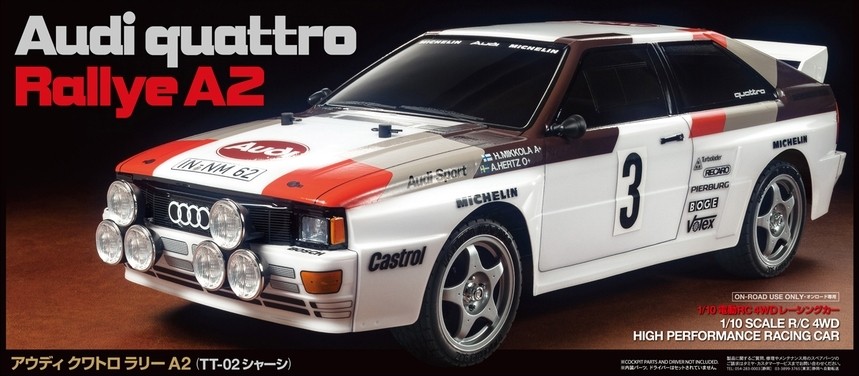 tamiya rc audi quattro a2