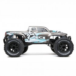 ECX RC Ruckus 1 10 2WD Brushless Monster Truck with LiPo Silver ECX03314 Cars Trucks Larry s Performance RC Online lprcs