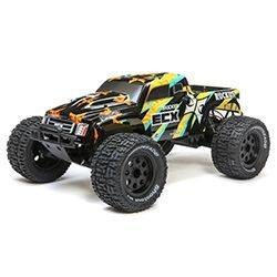 ECX RC Ruckus RTR 1 10 2wd Monster Truck Black Yellow ECX03431T1 Cars Trucks Larry s Performance RC Online lprcs