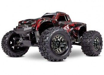 2024年最新海外 Traxxas Hoss 4X4 VXL 1/10 Monster Truck with TSM, Shadow Red ホビーラジコン