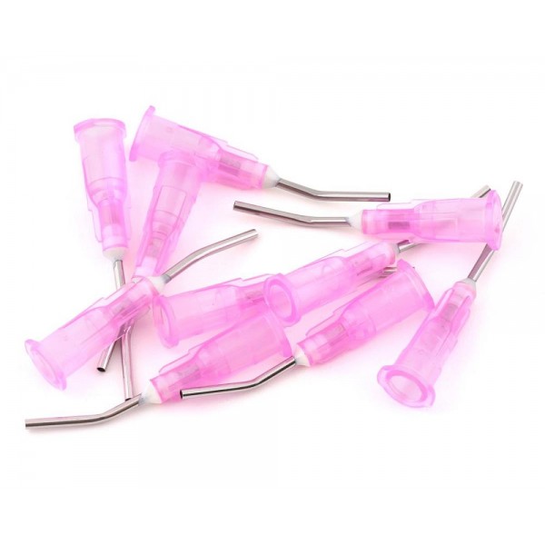 1UP Racing Heavy Duty Curved Steel CA Glue Tips (Thick Glue) (10)