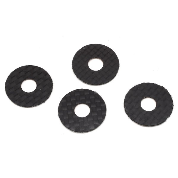 1UP Racing 6mm Carbon Fiber Body Washers (4)