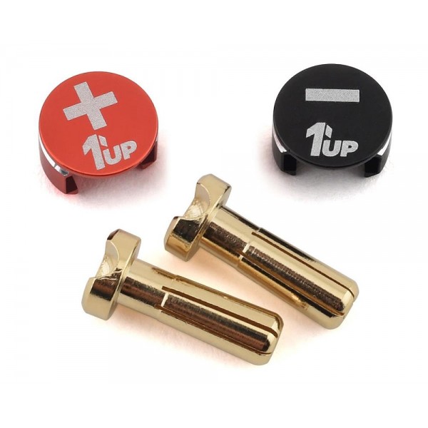 1UP Racing LowPro Bullet Plug Grips with 4mm Bullets