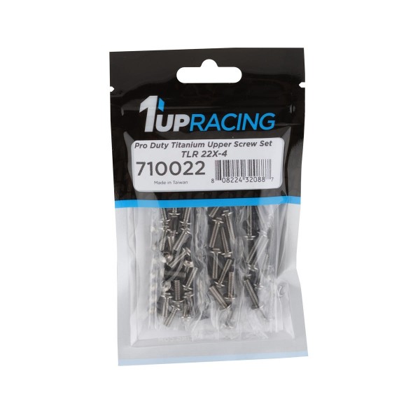 1UP Racing TLR 22X-4 Pro Duty Titanium Upper Screw Set