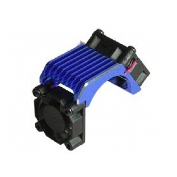 Motor HeatSink Dual Fan Blue