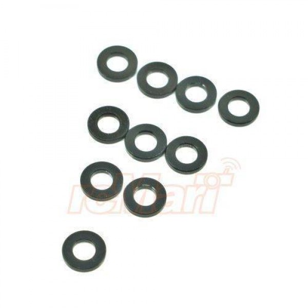 Aluminum M3 Washers 4.0mm Black