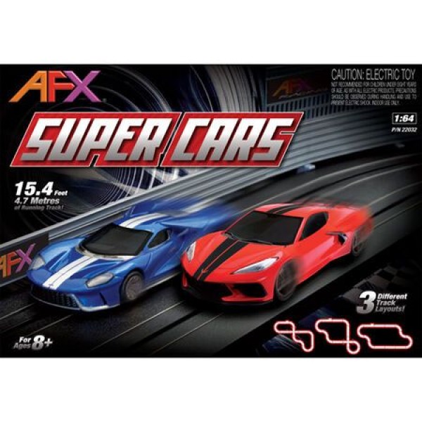 AFX Super Cars 15-Foot Mega G+ HO Slot Car Track Set