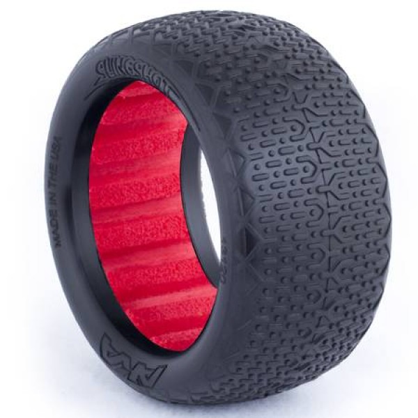 AKA Racing 1/10 Buggy EVO Typo Rear Tires, Clay (1/10 EVO) (2)