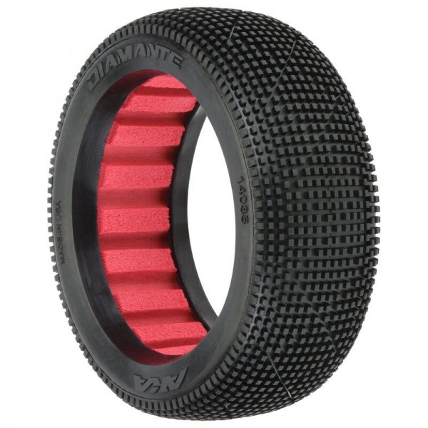AKA Racing 1/8 Diamante Super Soft LW F/R Buggy Tires (2)