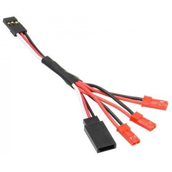 APEX RC Servo Extension with JST LED Power Tap