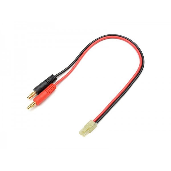 Apex RC Mini Tamiya to 4mm Banana Plugs Battery Charge Lead