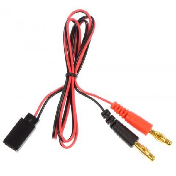 Apex RC Futaba Style Receiver Plug -> 4MM Banana Plug Charge Lead