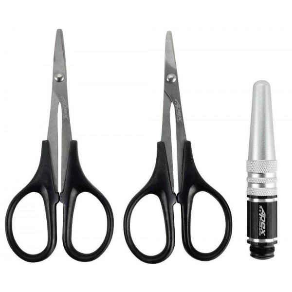 Apex RC Products 3pc Combo Set (Body Reamer/Curved Scissor/Straight Scissor)