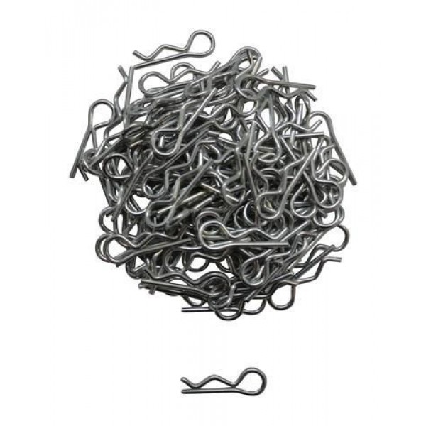 Apex RC 1/16 Galvanized Steel Body Clips (100)