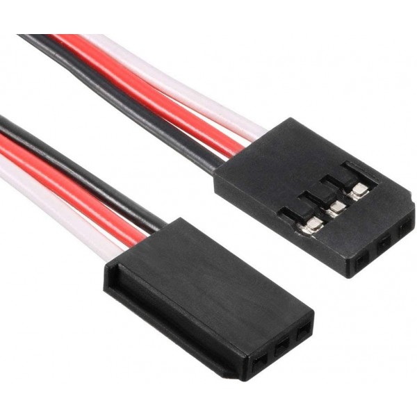 Apex RC Futaba Style 6" (150mm) Male Male Servo Extension