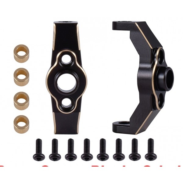 APS Racing Traxxas TRX-4M Brass C-Hub Carriers, Black (2)