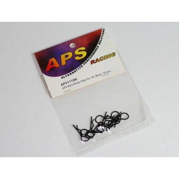 Bent Body Clips Large Black