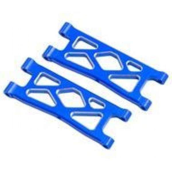 APS Racing Aluminum Rear Lower Arm Set for ARRMA 1:18 Granite Grom Blue