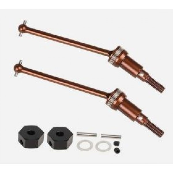 APS Racing Hardened Steel Front or Rear Driveshafts for ARRMA 1:18 Granite Grom Black