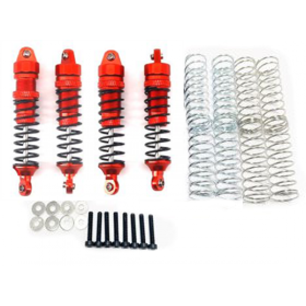 APS Racing Aluminum Front or Rear Shocks Set (Arrma, Red)