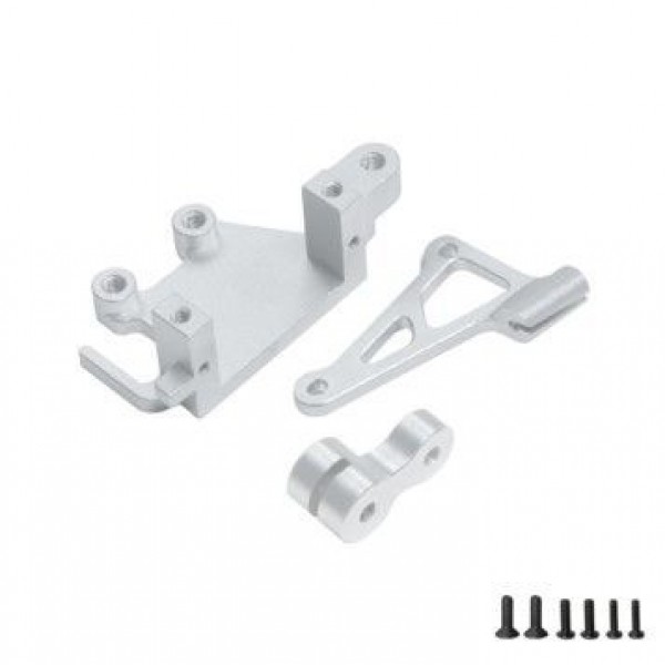 APS Racing Aluminum Servo Mount & Arm Set for LOSI 1:4 Promoto-MX Motorcycle Silver
