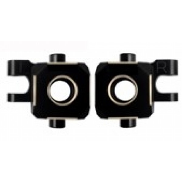 APS Racing Traxxas TRX-4M Brass Steering Knuckles, Black (2)