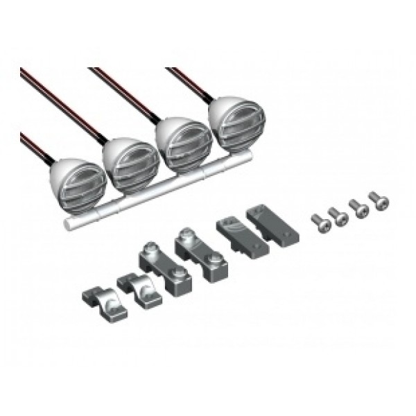 APS Racing 3RACING LED Crawler Light Bar Set with 4 Spotlights