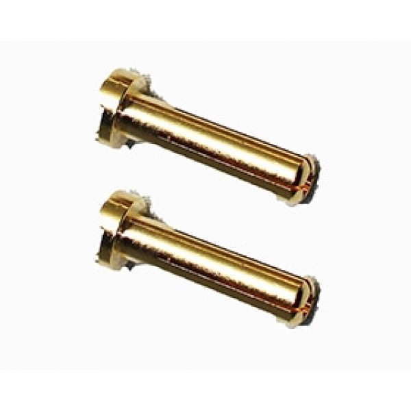APS Racing Low Profile High Current Gold Banana Connectors, 4x18mm