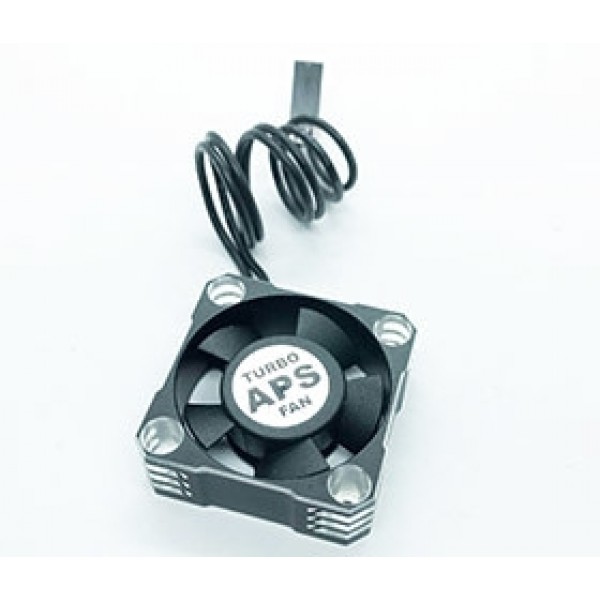 APS Racing Aluminum TURBO 28 Cooling Fan, 30x30x10mm Black-Blue