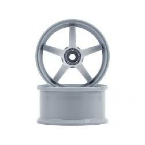 ARP ARW02 5 Mode 5-Spoke Drift Wheels (Matte Silver) (2) (8mm Offset)