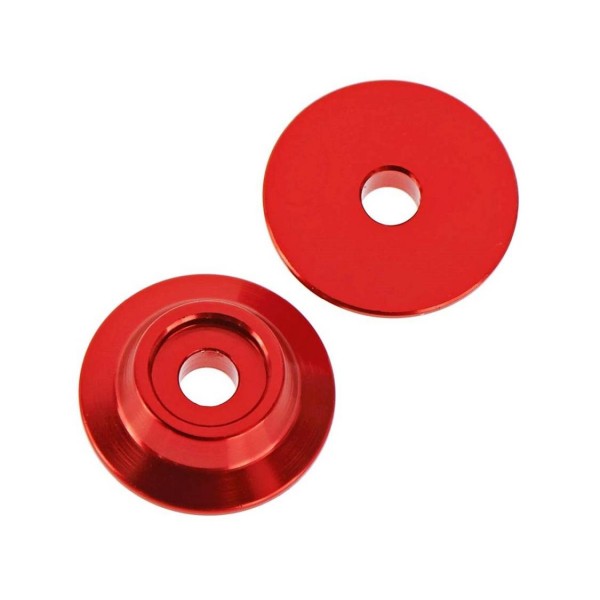 Arrma CNC Aluminium Wing Buttons, Red (2)