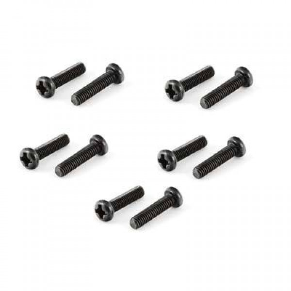 Arrma Button Head Cross Machine Screws, 3x12mm (10)