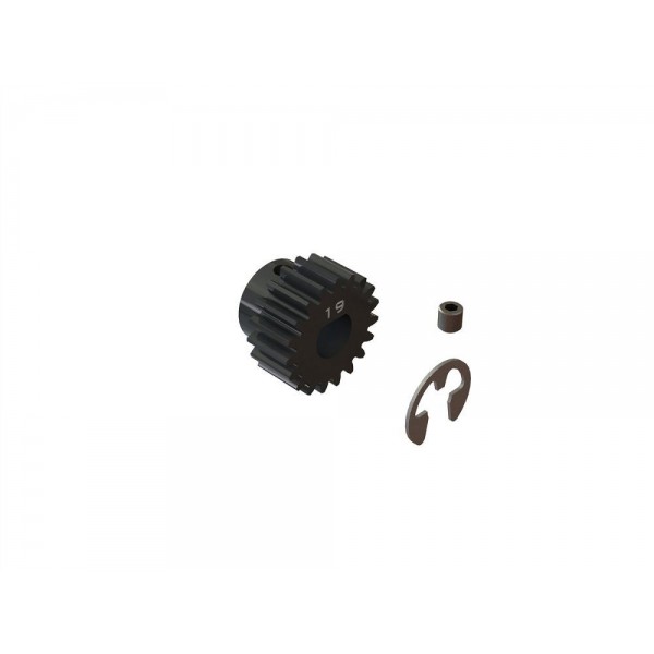Arrma Steel 19T Mod1 Safe-D8 Pinion Gear, 8mm Motor Shaft
