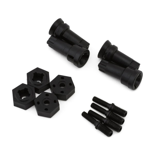 Arrma Typhon Front and Rear Wheel Hub Assembly Set, Granite