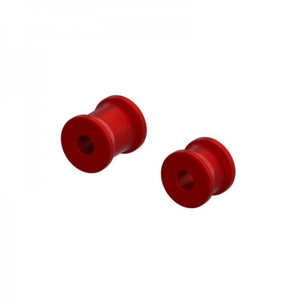 Arrma Aluminum Chassis Brace Spacer Set, Red (2)