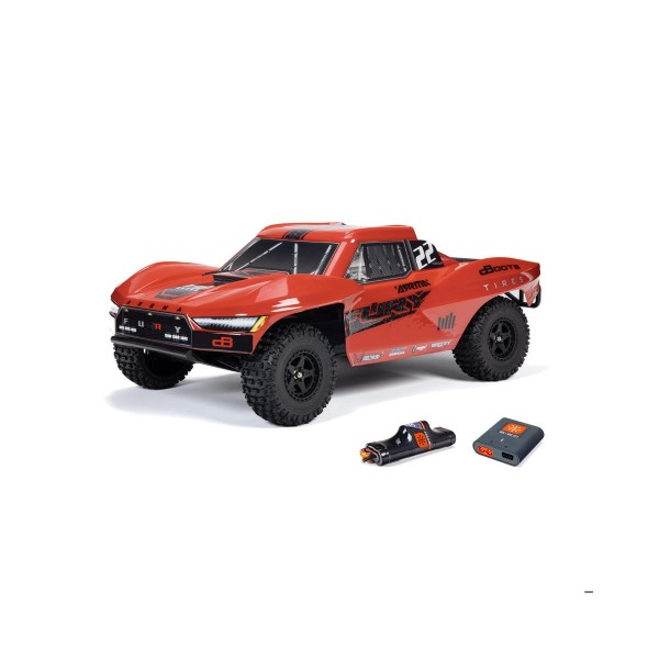 Arrma 1/10 Fury 2wd Short Course Truck RTR, Red