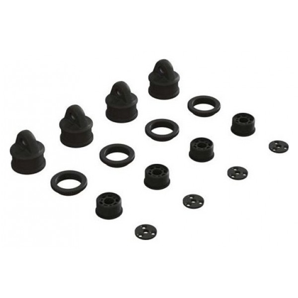Arrma Shock Cap, Collar & Cartridge Set (4)