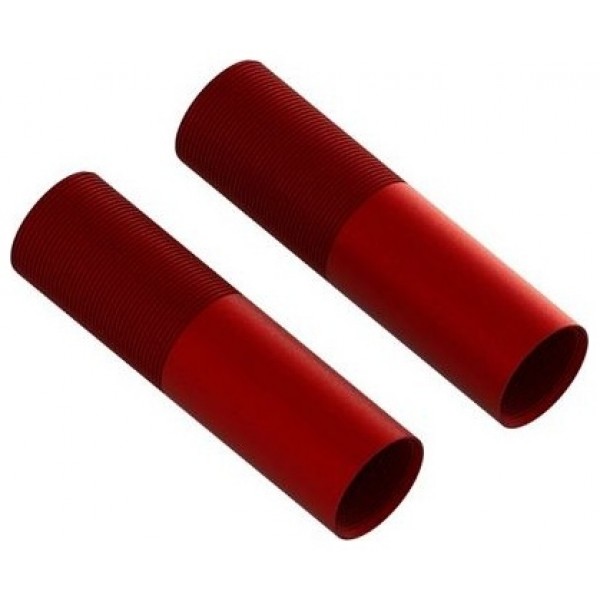 Arrma Aluminum Shock Bodies, 24 x 88mm, Red (2)