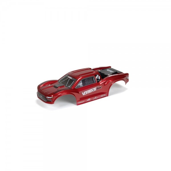 Arrma VORTEKS 4X2 Painted Decaled Trimmed Body Red