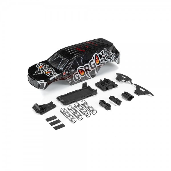 Arrma GORGON Painted Decaled Body Set (T4 Gun metal)
