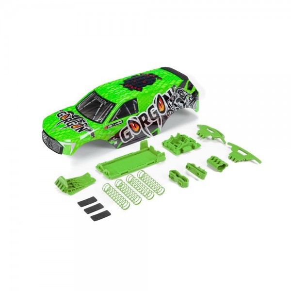 Arrma GORGON Painted Decaled Trimmed Body Set, Green