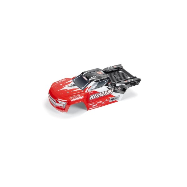 Arrma Kraton 4S BLX 1/10 Painted Body, Black/Red