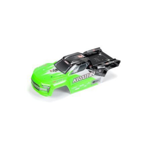 Arrma 1/10 Painted Body, Black/Green: KRATON 4X4 4S BLX
