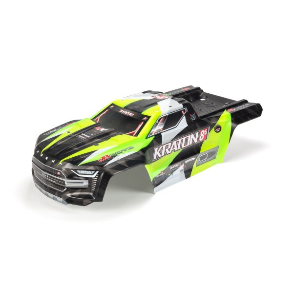 Arrma Kraton 8S painted and trimmed polycarbonate body, Green