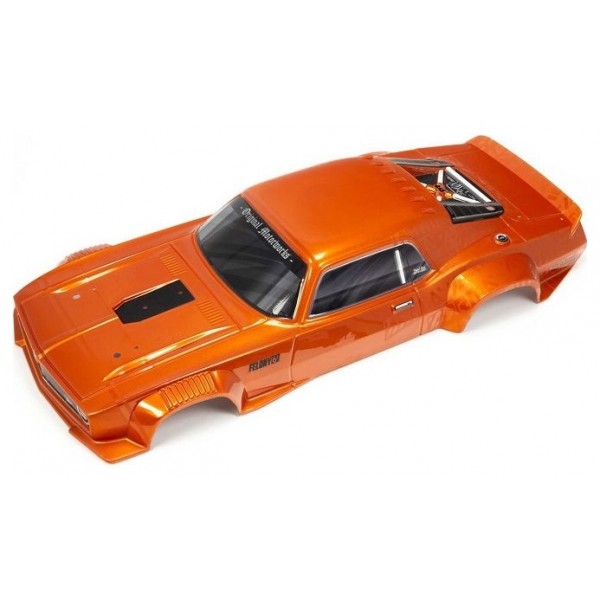 Arrma Felony 6S BLX Painted Body with Side Skirts, Orange