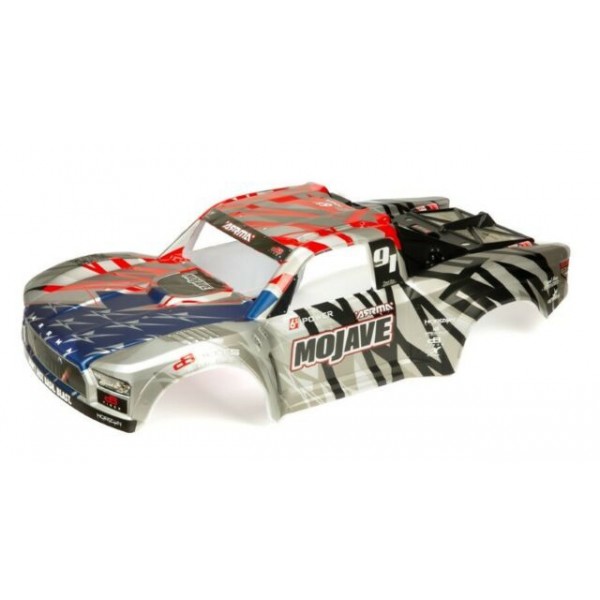 Arrma MOJAVE 6S BLX Finished Body (Sliver/Red)