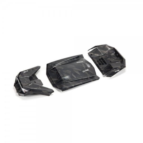 Arrma 1/7 Exterior Painted Body Panels, Black Camo (Fireteam)