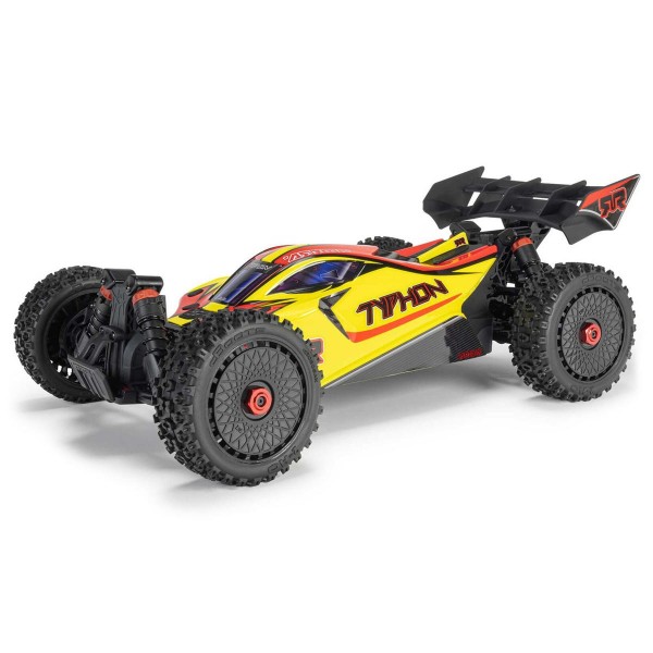 Arrma Typhon Mega 665 1/8 4WD Electric Buggy, Yellow