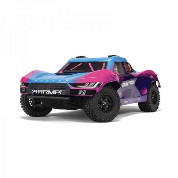 Arrma 1/10 Senton 4X4 223S BLX Brushless Short Course Truck RTR with DSC, Blue