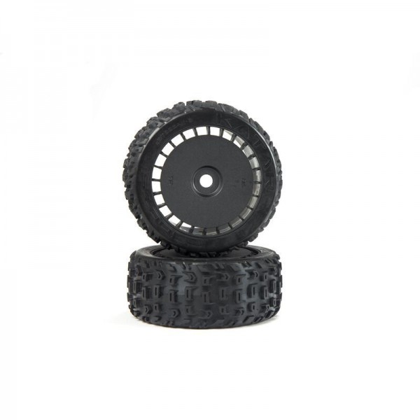 Arrma Dboots 'Katar T Belted 6S' Tire Set, Glued, Black (2)